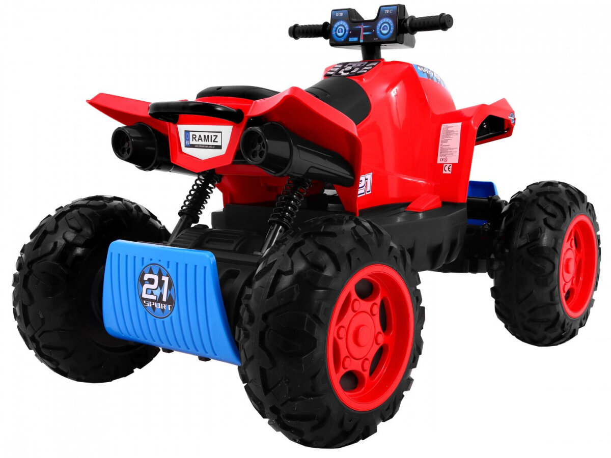 Quad Sport Run 4x4, punainen hinta ja tiedot | Lasten sähköautot | hobbyhall.fi