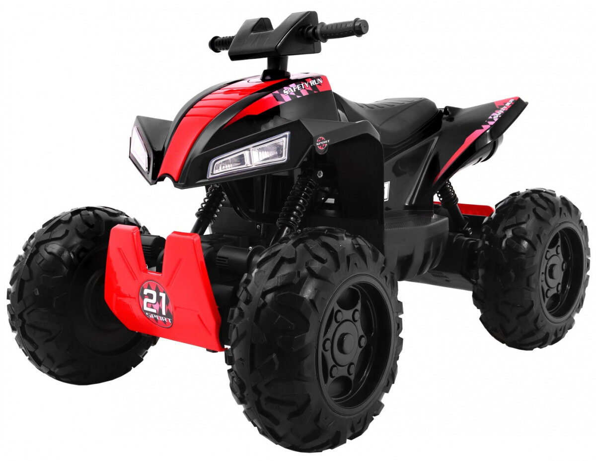 Quad Sport Run 4x4, musta hinta ja tiedot | Lasten sähköautot | hobbyhall.fi