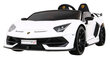 Lamborghini SVJ DRIFT sähköinen kaksipaikkainen, valkoinen hinta ja tiedot | Lasten sähköautot | hobbyhall.fi