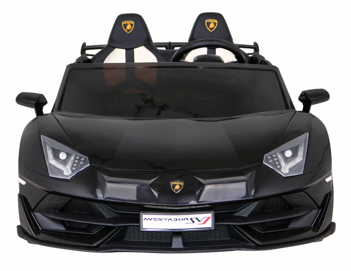 Lamborghini SVJ DRIFT sähköinen kaksipaikkainen, musta hinta ja tiedot | Lasten sähköautot | hobbyhall.fi