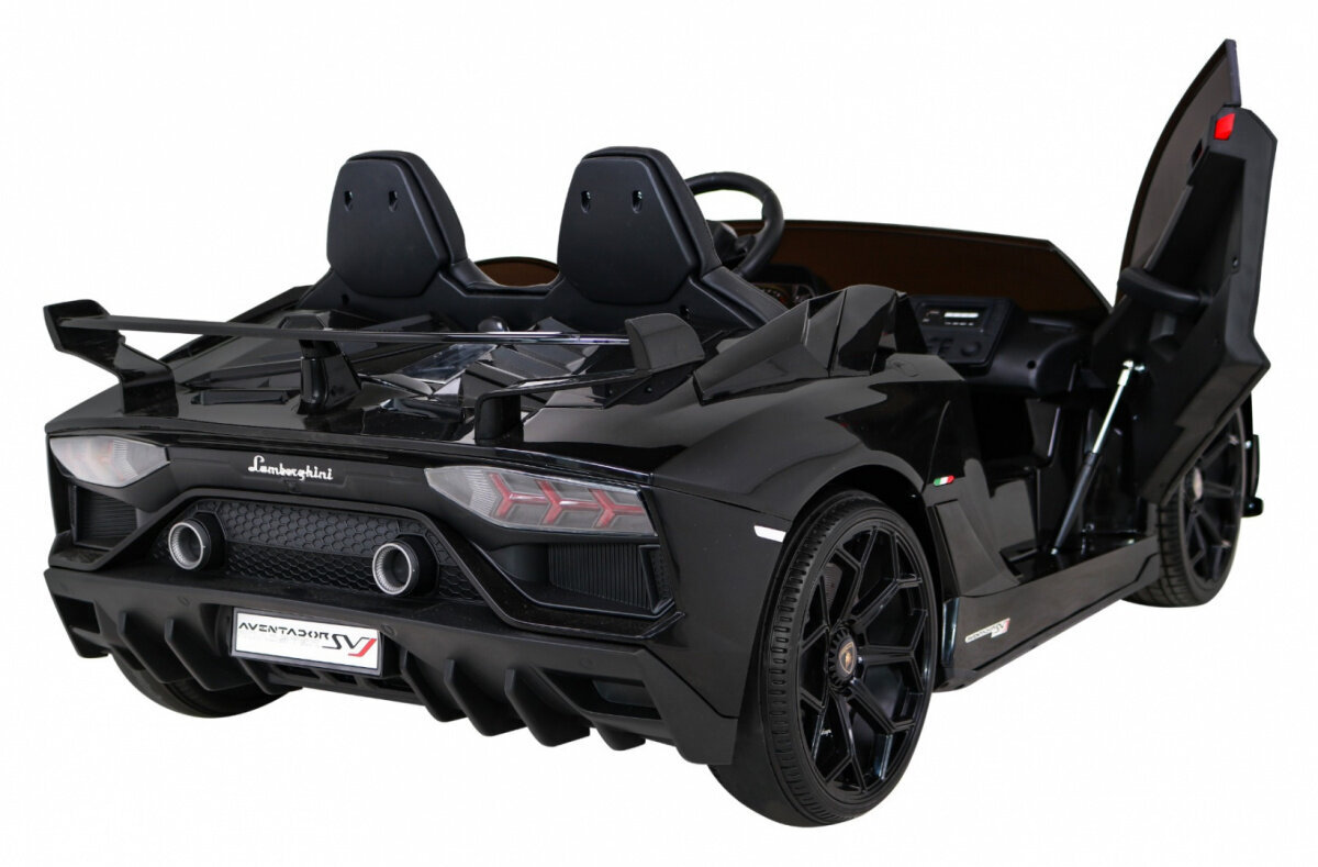 Lamborghini SVJ DRIFT sähköinen kaksipaikkainen, musta hinta ja tiedot | Lasten sähköautot | hobbyhall.fi