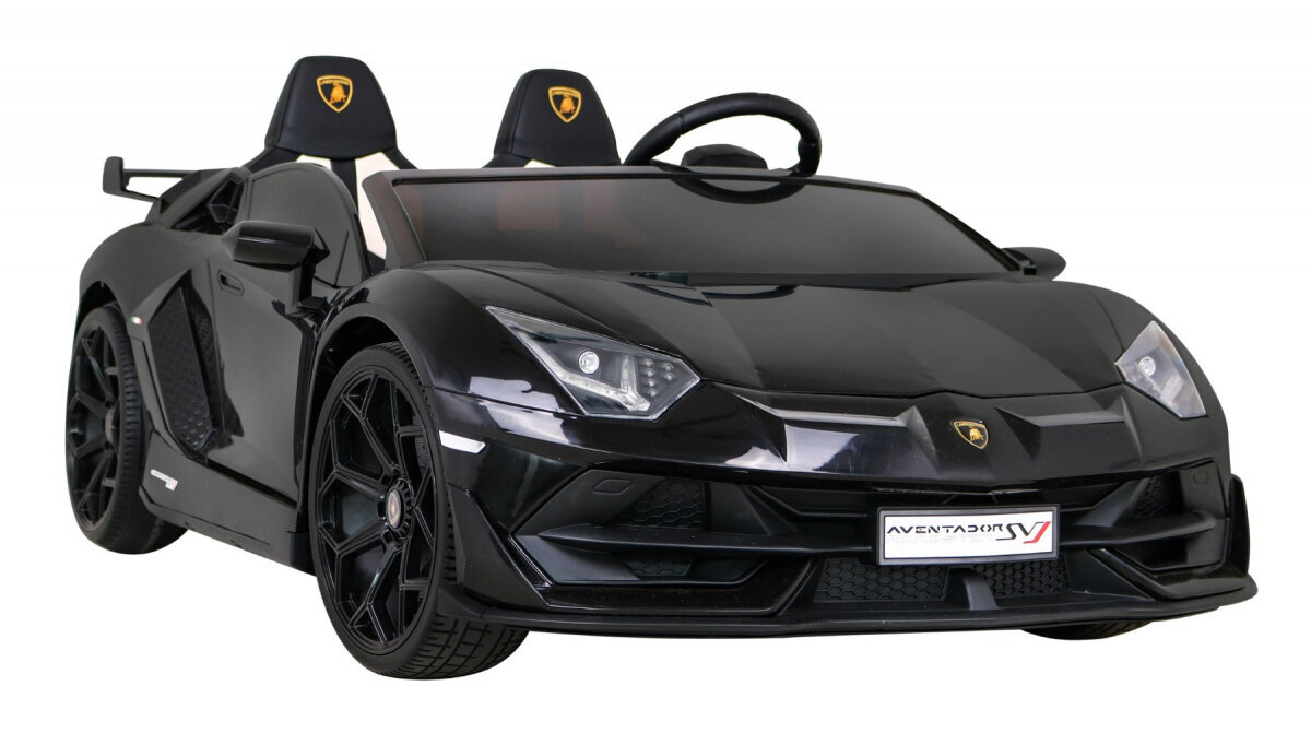 Lamborghini SVJ DRIFT sähköinen kaksipaikkainen, musta hinta ja tiedot | Lasten sähköautot | hobbyhall.fi