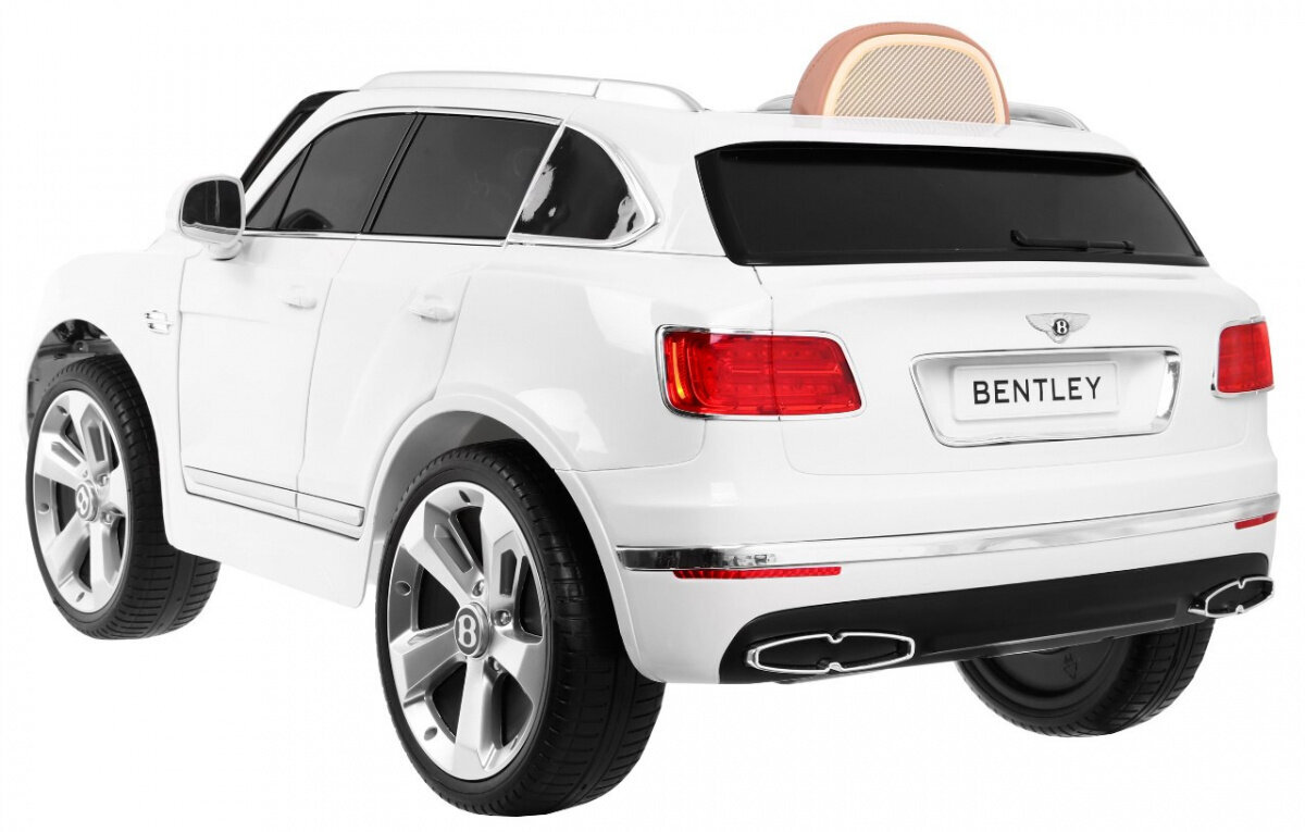 Bentley Bentayga yksipaikkainen sähköauto, valkoinen hinta ja tiedot | Lasten sähköautot | hobbyhall.fi