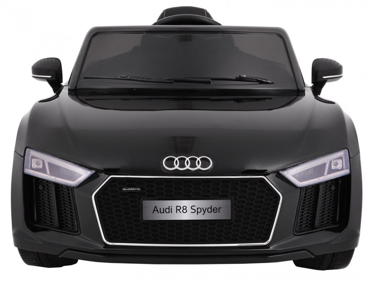 AUDI R8 Spyder sähköauto lapsille, musta hinta ja tiedot | Lasten sähköautot | hobbyhall.fi