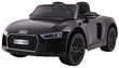 AUDI R8 Spyder sähköauto lapsille, musta hinta ja tiedot | Lasten sähköautot | hobbyhall.fi