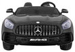 Mercedes-Benz GT R 4x4 sähkökäyttöinen kaksipaikkainen, musta lakattu hinta ja tiedot | Lasten sähköautot | hobbyhall.fi