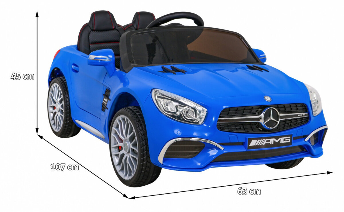 Mercedes Benz AMG SL65 S yksipaikkainen sähköauto, sininen hinta ja tiedot | Lasten sähköautot | hobbyhall.fi