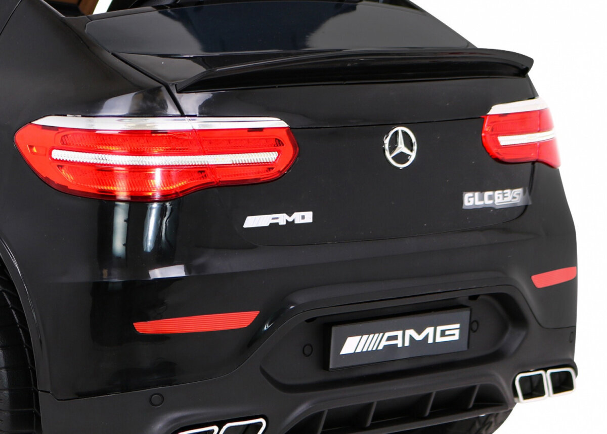 Mercedes Benz GLC63S yksipaikkainen sähköauto, musta hinta ja tiedot | Lasten sähköautot | hobbyhall.fi