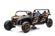 Nelinkertainen sähköauto - Buggy, kultaa hinta ja tiedot | Lasten sähköautot | hobbyhall.fi