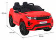 Rang Rover Evoque yksipaikkainen sähköauto, punainen hinta ja tiedot | Lasten sähköautot | hobbyhall.fi