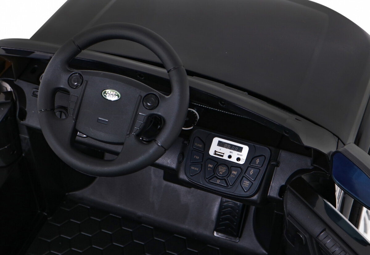 Land Rover Discovery yksipaikkainen sähköauto, musta hinta ja tiedot | Lasten sähköautot | hobbyhall.fi
