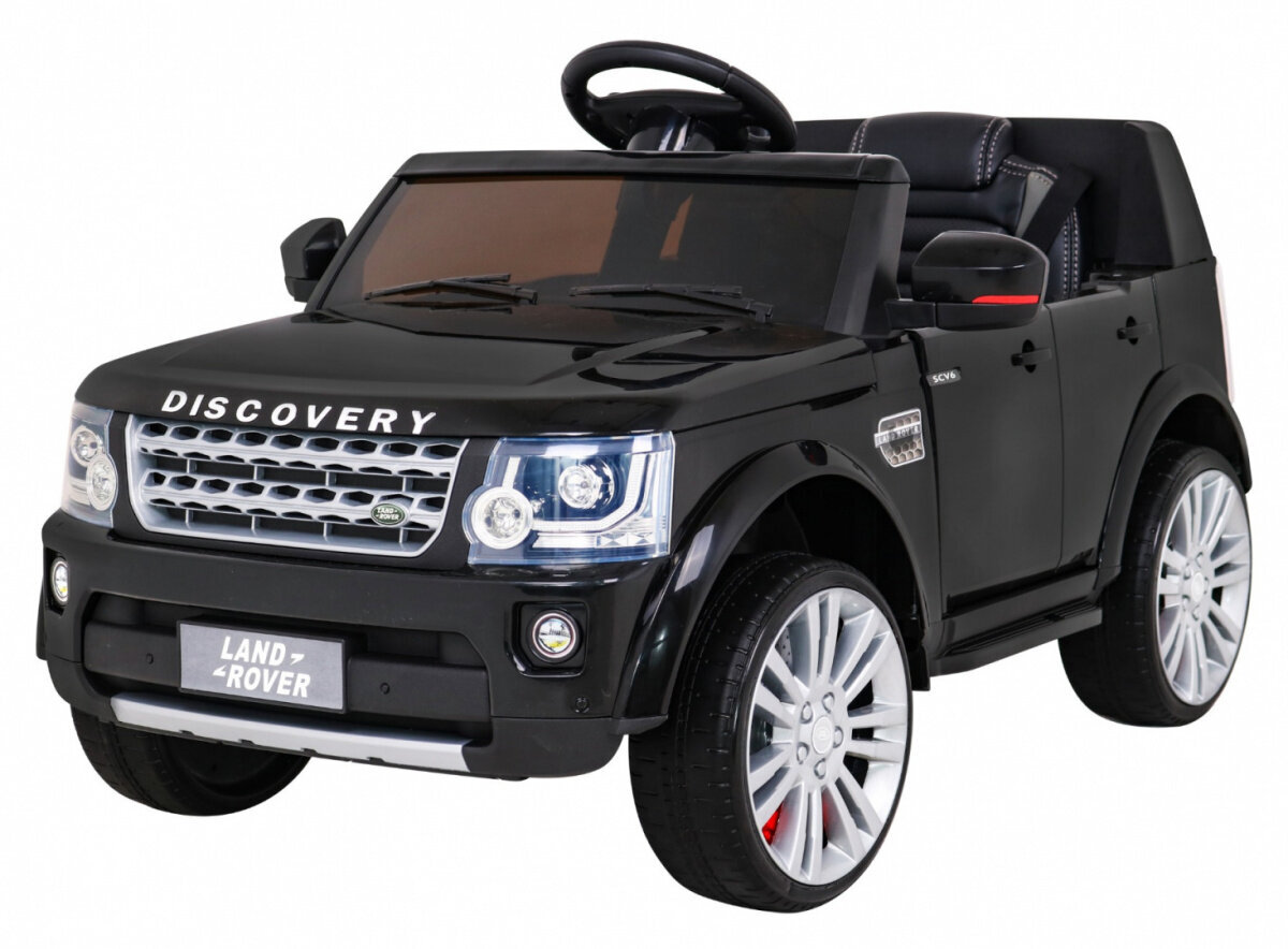 Land Rover Discovery yksipaikkainen sähköauto, musta hinta ja tiedot | Lasten sähköautot | hobbyhall.fi