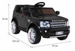 Land Rover Discovery yksipaikkainen sähköauto, musta hinta ja tiedot | Lasten sähköautot | hobbyhall.fi