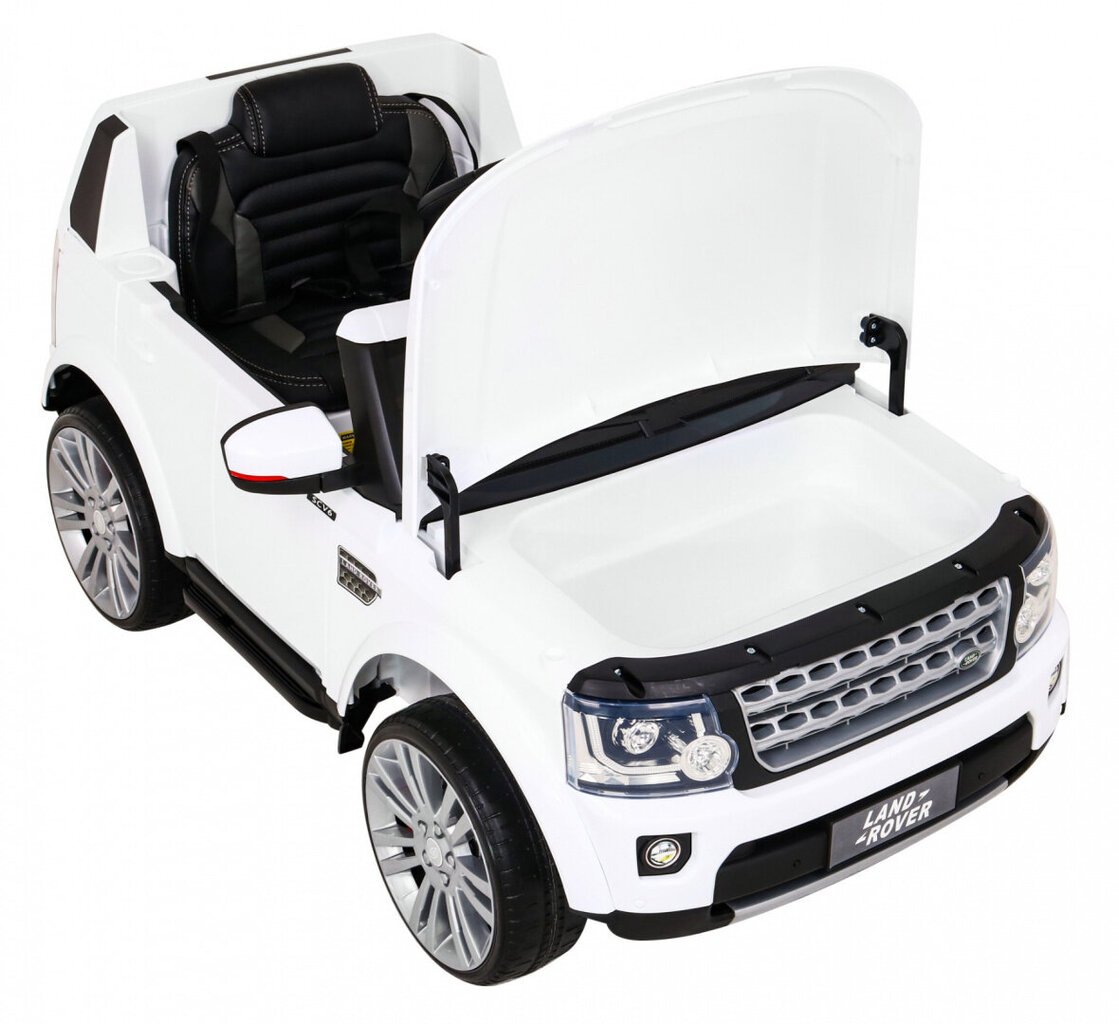 Land Rover Discovery yksipaikkainen sähköauto, valkoinen hinta ja tiedot | Lasten sähköautot | hobbyhall.fi