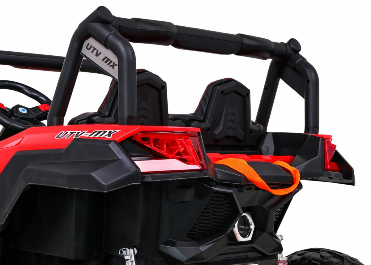 Kaksinkertainen sähköauto Buggy UTV-MX, punainen hinta ja tiedot | Lasten sähköautot | hobbyhall.fi