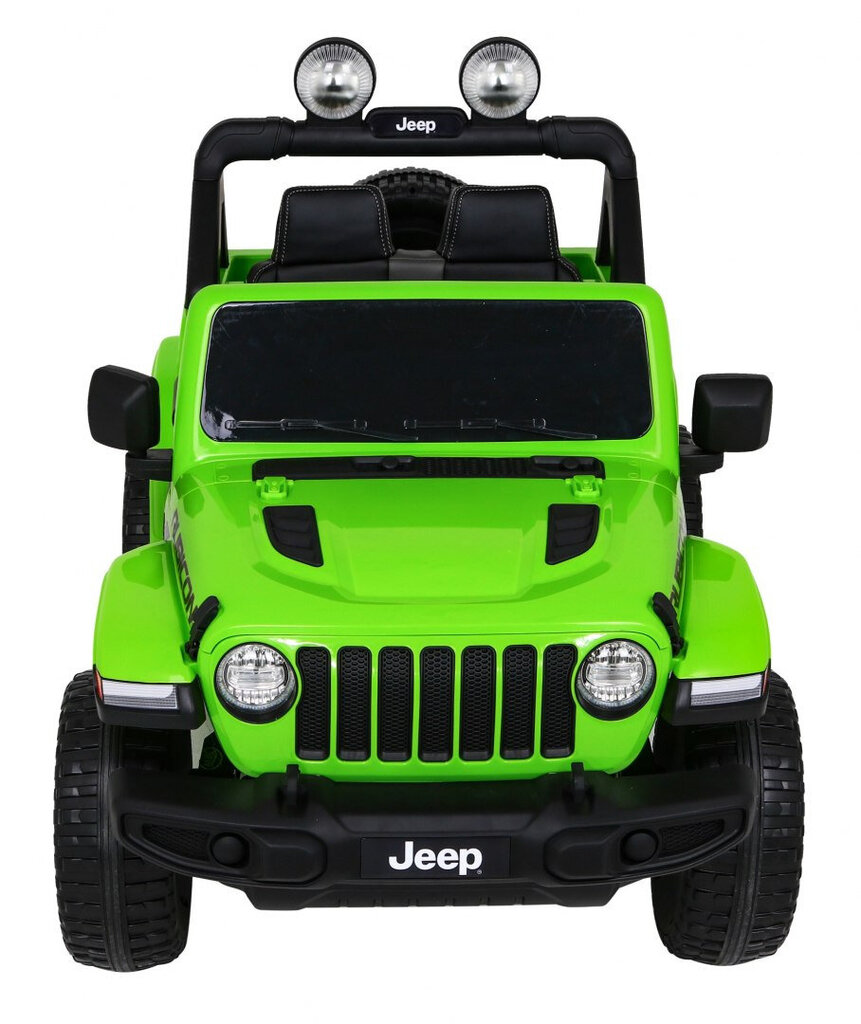 Jeep Wrangler Rubicon sähköinen kaksipaikkainen, vihreä hinta ja tiedot | Lasten sähköautot | hobbyhall.fi