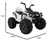 Quad ATV 2, valkoinen hinta ja tiedot | Lasten sähköautot | hobbyhall.fi