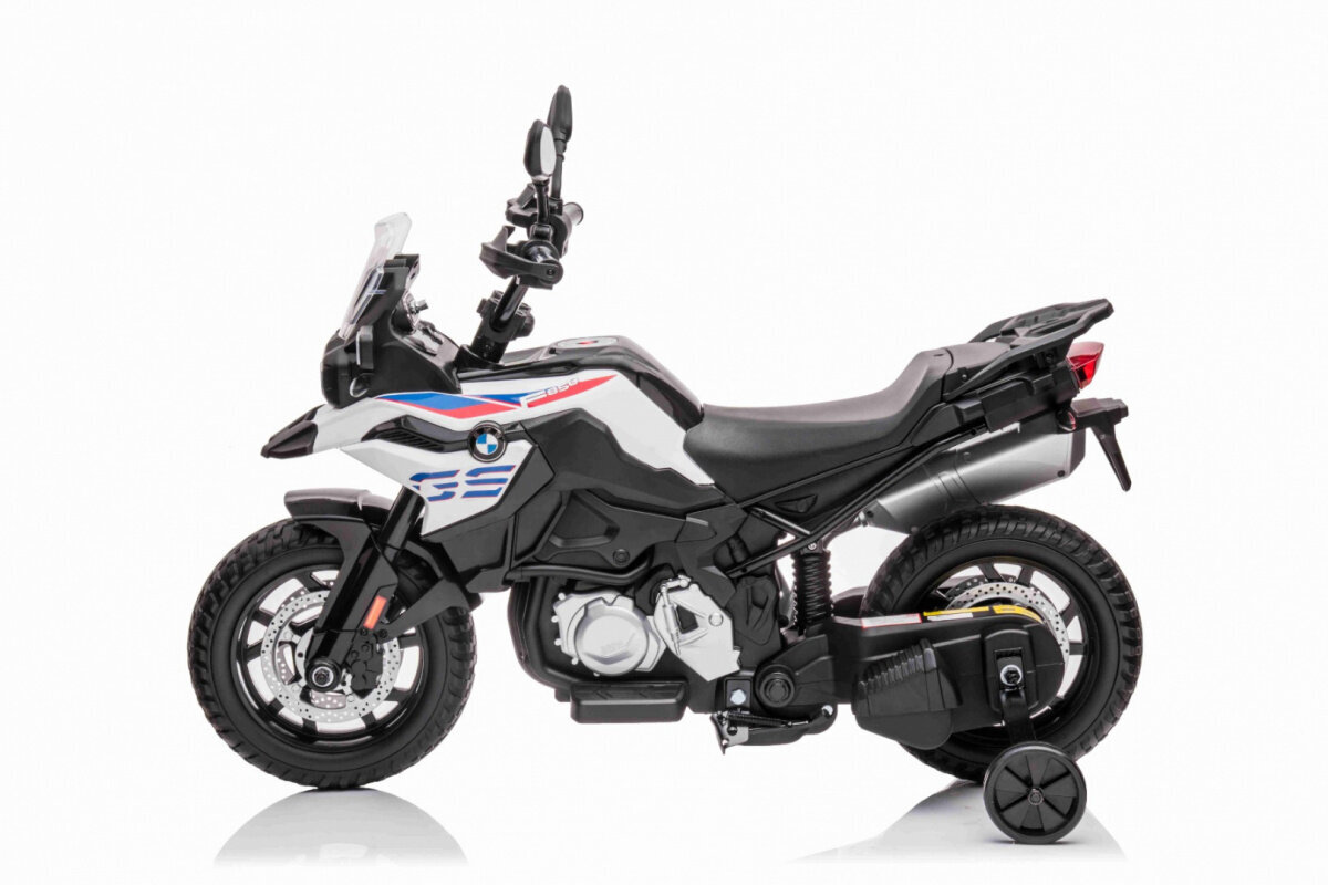 Sähkömoottoripyörä BMW F850GS, valkoinen hinta ja tiedot | Lasten sähköautot | hobbyhall.fi