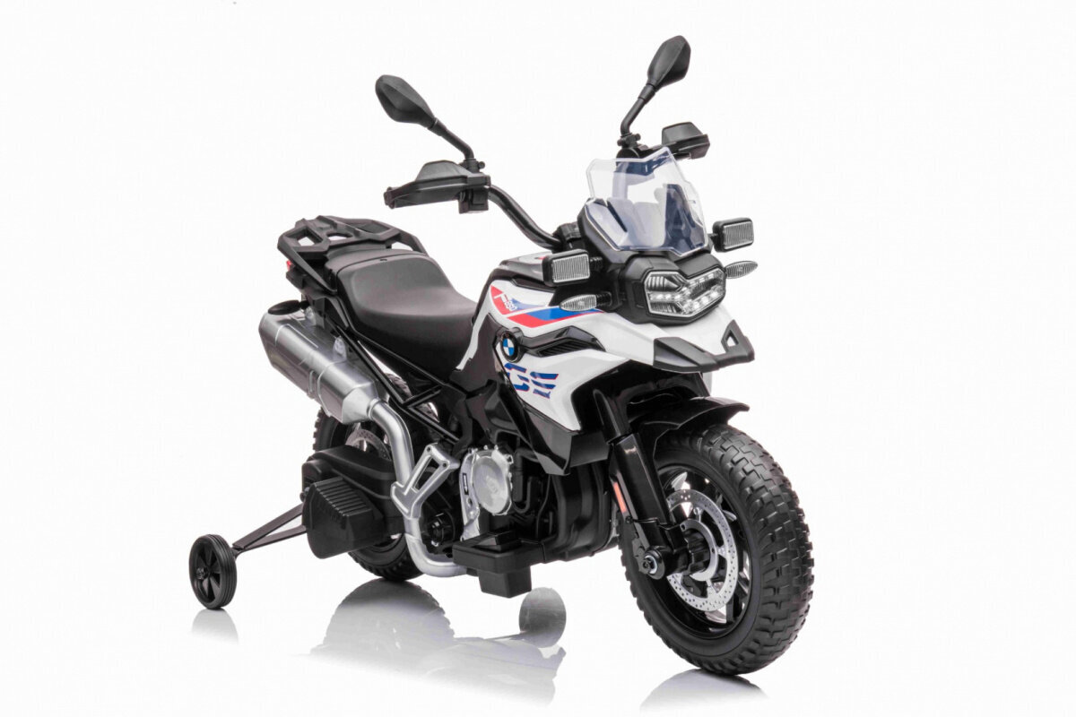 Sähkömoottoripyörä BMW F850GS, valkoinen hinta ja tiedot | Lasten sähköautot | hobbyhall.fi