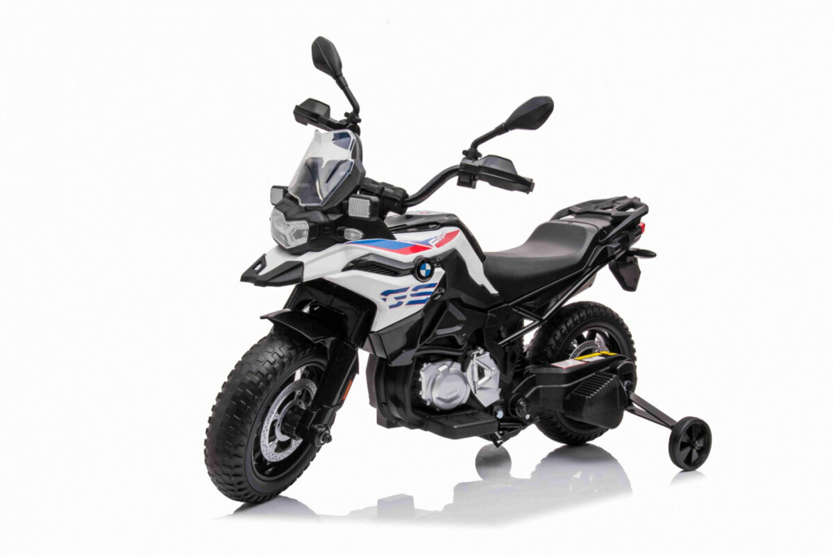 Sähkömoottoripyörä BMW F850GS, valkoinen hinta ja tiedot | Lasten sähköautot | hobbyhall.fi