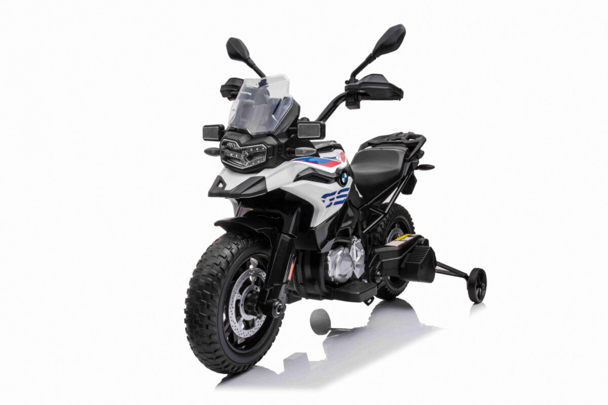 Sähkömoottoripyörä BMW F850GS, valkoinen hinta ja tiedot | Lasten sähköautot | hobbyhall.fi