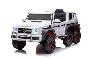 Yksipaikkainen sähköauto Mercedes G63 6x6 AMG, valkoinen hinta ja tiedot | Mercedes Lapset | hobbyhall.fi