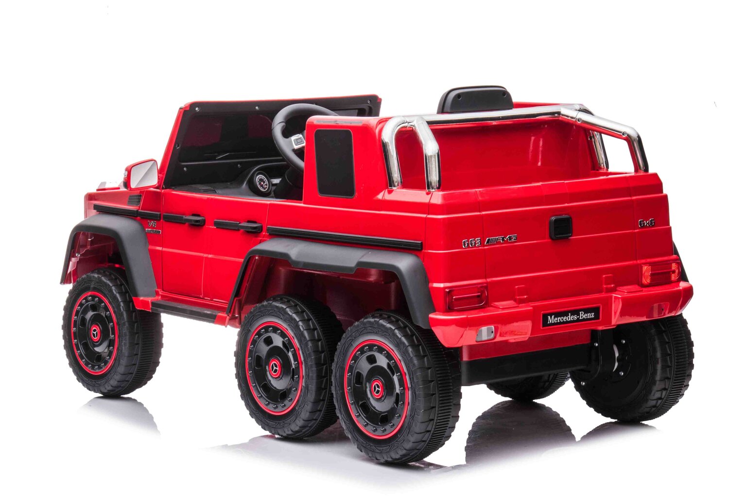 Yksipaikkainen sähköauto Mercedes G63 6x6 AMG, punainen hinta ja tiedot | Lasten sähköautot | hobbyhall.fi