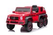 Yksipaikkainen sähköauto Mercedes G63 6x6 AMG, punainen hinta ja tiedot | Lasten sähköautot | hobbyhall.fi