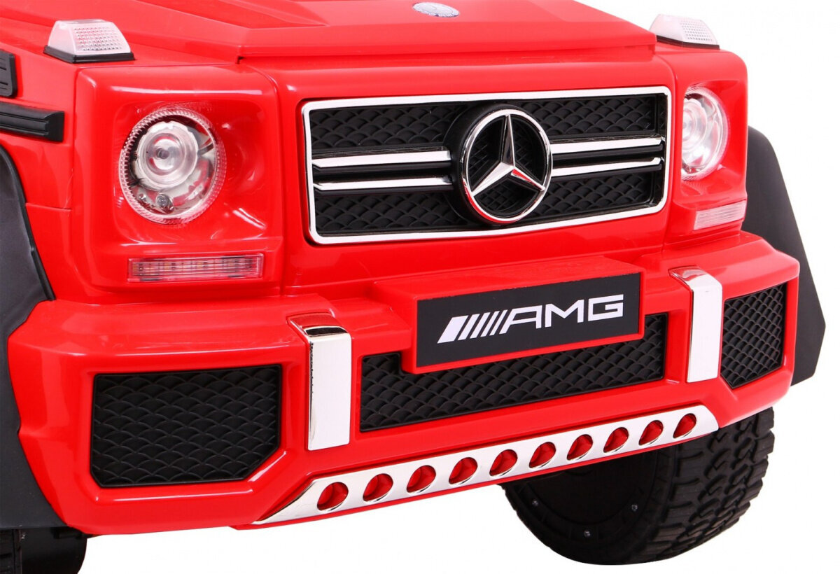 Yksipaikkainen sähköauto Mercedes G63 6x6, punainen hinta ja tiedot | Lasten sähköautot | hobbyhall.fi