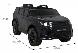 Land Rover Discovery Sport yksipaikkainen sähköauto, musta hinta ja tiedot | Lasten sähköautot | hobbyhall.fi