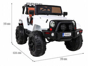 Jeep All Terrain sähkökäyttöinen yksipaikkainen, valkoinen hinta ja tiedot | Lasten sähköautot | hobbyhall.fi