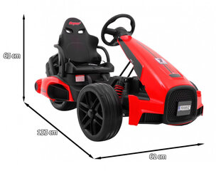 Sähköinen go-kart Bolide XR-1, punainen hinta ja tiedot | Lasten sähköautot | hobbyhall.fi