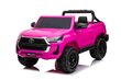 Toyota Hillux yksipaikkainen sähköauto, vaaleanpunainen hinta ja tiedot | Lasten sähköautot | hobbyhall.fi