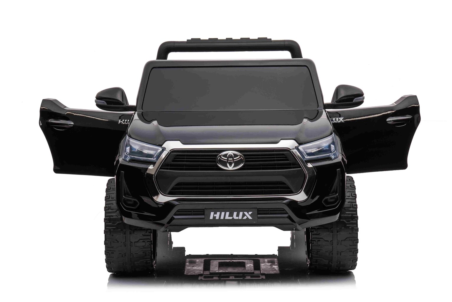 Toyota Hilux yksipaikkainen sähköauto, musta hinta ja tiedot | Lasten sähköautot | hobbyhall.fi