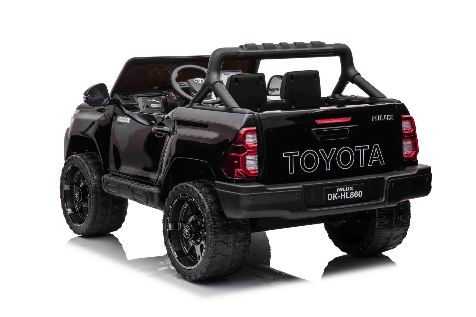 Toyota Hilux yksipaikkainen sähköauto, musta hinta ja tiedot | Lasten sähköautot | hobbyhall.fi