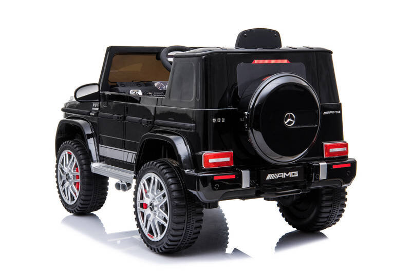 Mercedes G63 yksipaikkainen sähköauto, musta hinta ja tiedot | Lasten sähköautot | hobbyhall.fi