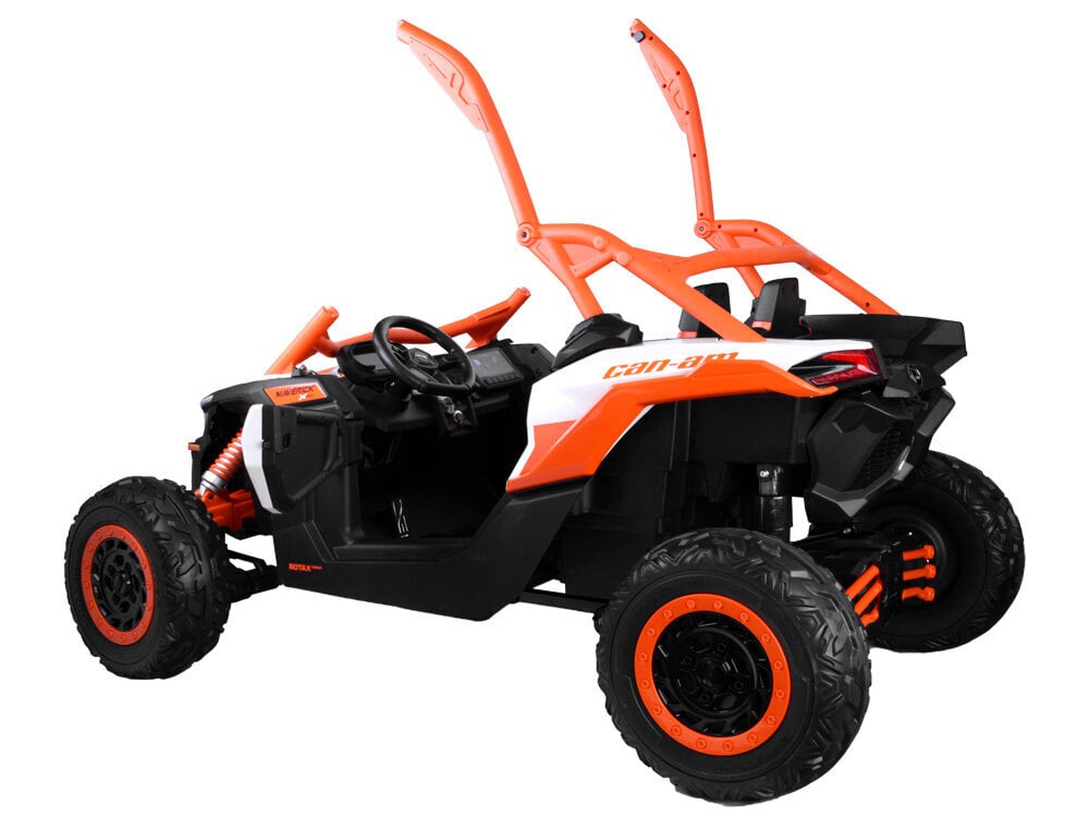 2os Buggy Can-am Maverick sähköinen maasturi, oranssi hinta ja tiedot | Lasten sähköautot | hobbyhall.fi