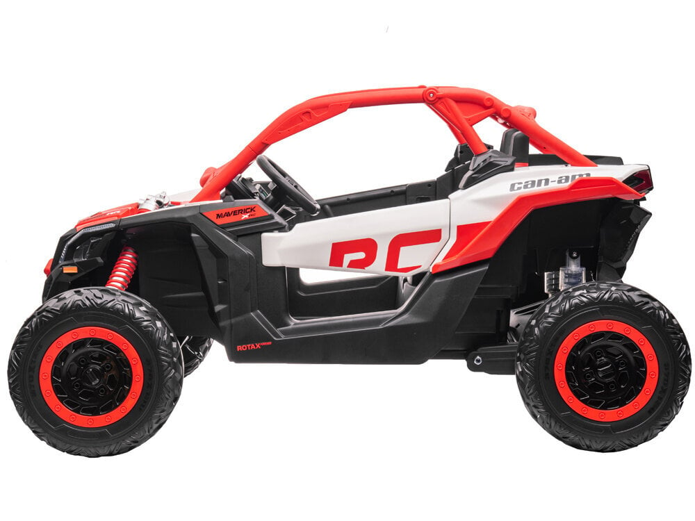 2os Buggy Can-am Maverick sähköinen maasturi, oranssi hinta ja tiedot | Lasten sähköautot | hobbyhall.fi