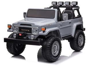 Toyota Land Cruiser sähköauto, harmaa hinta ja tiedot | Lasten sähköautot | hobbyhall.fi