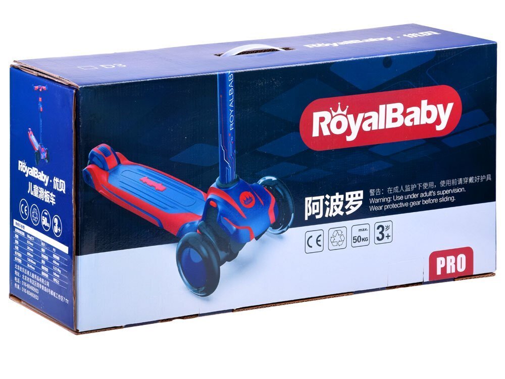 PRO RoyalBaby tasapaino kolmipyörä, violetti ja jais hinta ja tiedot | Potkulaudat | hobbyhall.fi