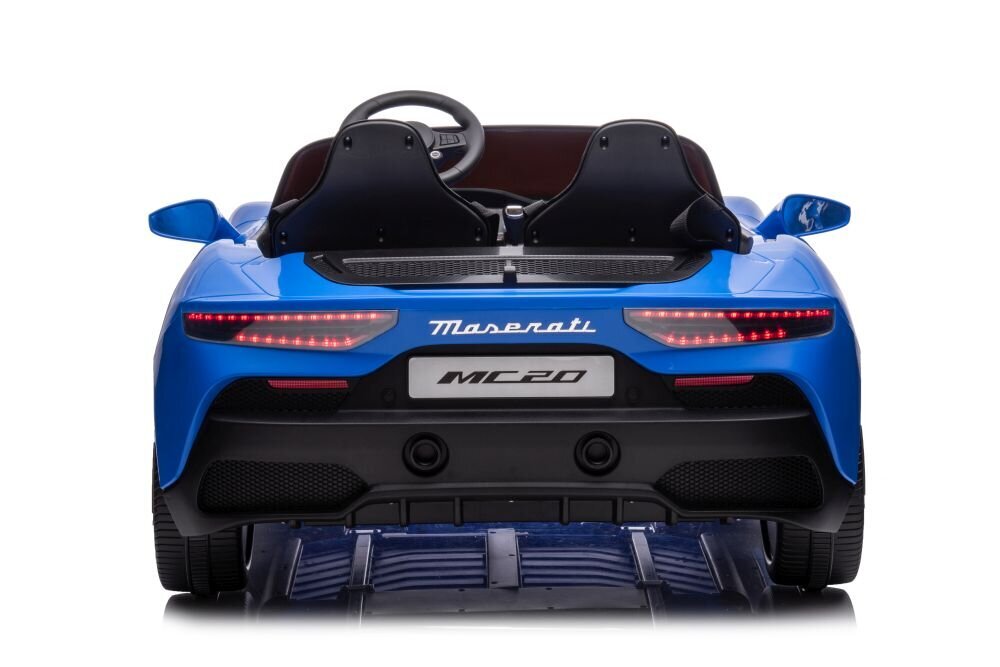Maserati MC20 sähköauto, sininen hinta ja tiedot | Lasten sähköautot | hobbyhall.fi