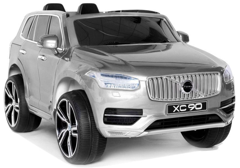 VOLVO XC90 yksipaikkainen sähköauto, lakattu hopea hinta ja tiedot | Lasten sähköautot | hobbyhall.fi