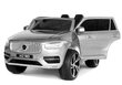 VOLVO XC90 yksipaikkainen sähköauto, lakattu hopea hinta ja tiedot | Lasten sähköautot | hobbyhall.fi