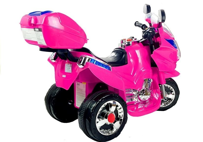 HC8051 sähkömoottoripyörä, vaaleanpunainen hinta ja tiedot | Lasten sähköautot | hobbyhall.fi