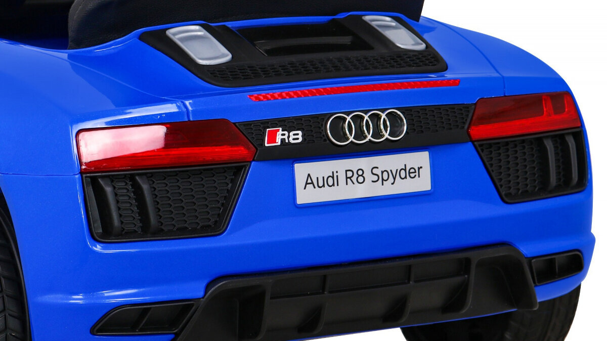 Audi R8 yksipaikkainen sähköauto, sininen hinta ja tiedot | Lasten sähköautot | hobbyhall.fi