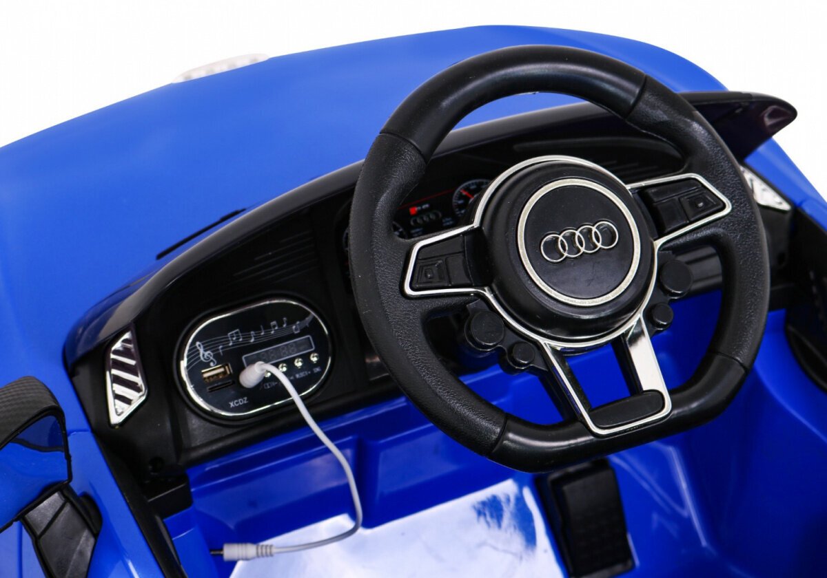 Audi R8 yksipaikkainen sähköauto, sininen hinta ja tiedot | Lasten sähköautot | hobbyhall.fi