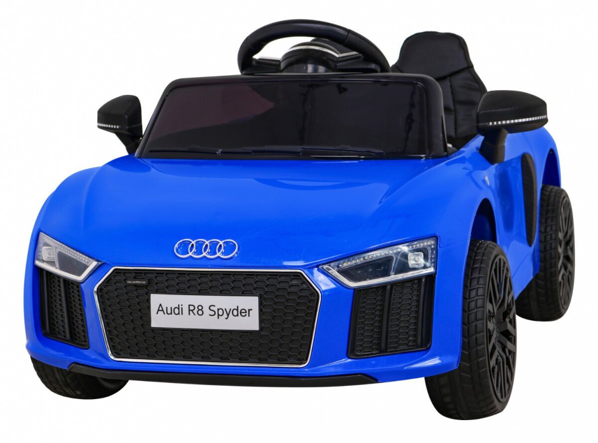 Audi R8 yksipaikkainen sähköauto, sininen hinta ja tiedot | Lasten sähköautot | hobbyhall.fi