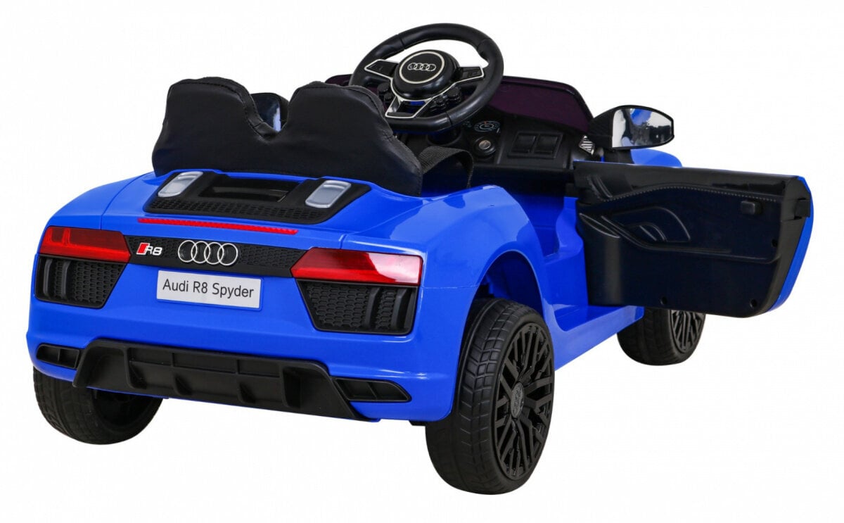 Audi R8 yksipaikkainen sähköauto, sininen hinta ja tiedot | Lasten sähköautot | hobbyhall.fi