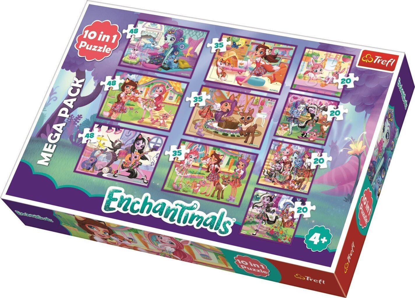 TREFL Palapelisetti 10 in 1 Enchantimals hinta ja tiedot | Palapelit | hobbyhall.fi