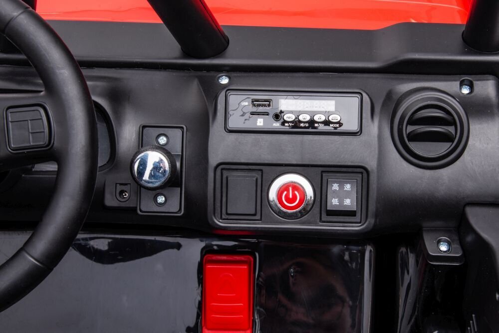 Jeep QY2188 kaksipaikkainen sähköauto, punainen hinta ja tiedot | Lasten sähköautot | hobbyhall.fi